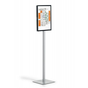 Informační stojan "INFO STAND BASIC", antracitově-šedá, A3, DURABLE 501357