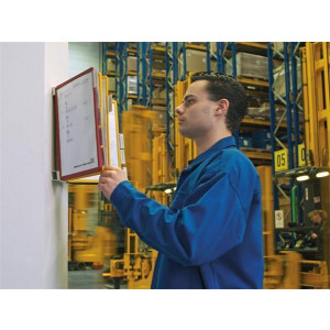 Nástěnný držák "VARIO WALL 20", mix barev, 20 kapes, DURABLE 551200
