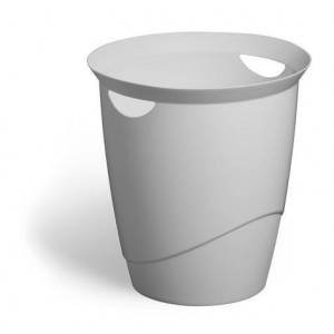 Odpadkový koš "Eco", šedá, plast, 16 l, DURABLE 776010