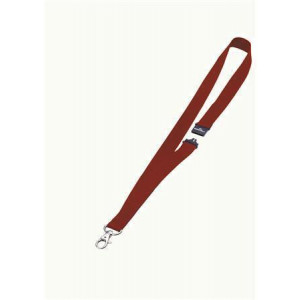 Šňůrka na krk, červená, s bezpečnostní pojistkou, DURABLE 813703