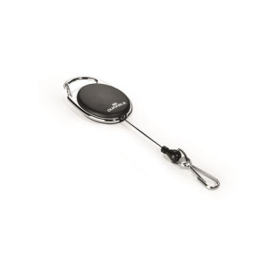 Držák jmenovek "Style", černá, výsuvný, karabina, DURABLE 832701