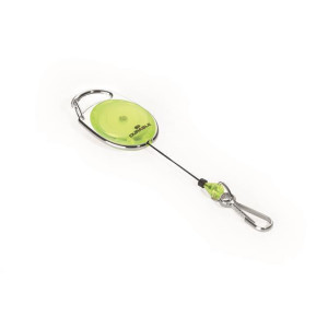 Držák jmenovek "Style", žlutá, výsuvný, karabina, DURABLE 832704