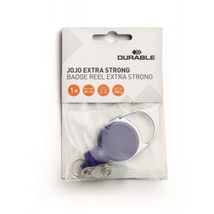 Držák jmenovek "Extra strong", tmavě modrá, výsuvný, patent, DURABLE 832907