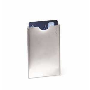 Pouzdro na kreditní karty, stříbrná, s RFID ochranou, 1 ks, DURABLE 890023