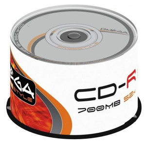 Omega Freestyle CD-R, OF50, 100, 700MB, 52x, 80min., 12cm, bez možnosti potisku, cake box, Standard, pro archivaci dat