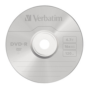 Verbatim DVD-R, Matt Silver, 43729, 4.7GB, 16x, cake box, 10-pack, bez možnosti potisku, 12cm, pro archivaci dat