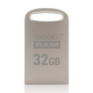 Goodram USB flash disk, USB 3.0, 32GB, UPO3, stříbrný, UPO3-0320S0R11, USB A, s poutkem