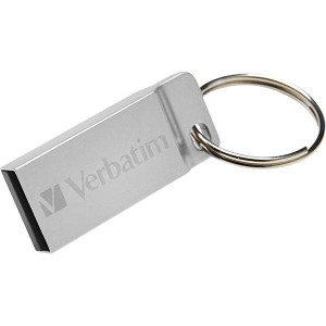 Verbatim USB flash disk, USB 2.0, 32GB, Metal Executive, Store N Go, stříbrný, 98749, USB A, s poutkem