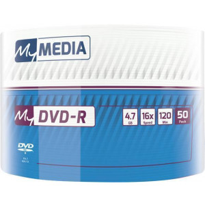 DVD-R 4,7 GB, 16 x, 50 ks, shrink, MYMEDIA 69200