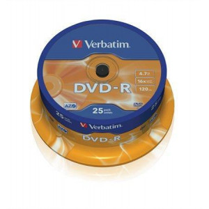 DVD-R 4,7GB, 16x, AZO, Verbatim, 25-cake