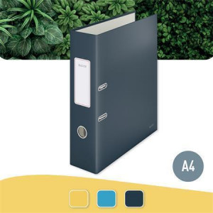 Pákový pořadač "Cosy Soft Touch", matně šedá, karton, A4, 180°, 80 mm, LEITZ