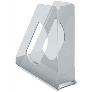 Stojan na časopisy "Europost", čirá, 68 mm, plast, ESSELTE