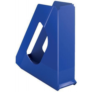 Stojan na časopisy "Europost", modrá, 68 mm, plast, ESSELTE