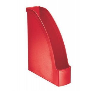 Stojan na časopisy “Plus”, červená, A4, 70 mm, plast, LEITZ