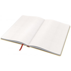 Poznámkový sešit "Cosy Soft Touch", matně žlutá, linkovaný, A5, 80 listů, tvrdé desky, LEITZ