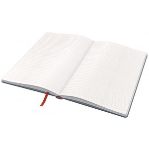 Poznámkový sešit "Cosy Soft Touch", matně šedá, linkovaný, A5, 80 listů, tvrdé desky, LEITZ