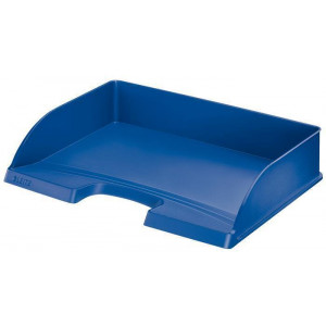 Odkladač "Plus", modrá, z boku otevřený, plast, LEITZ