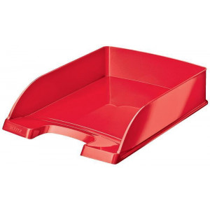 Odkladač "Wow", červená, plast, LEITZ 52263026