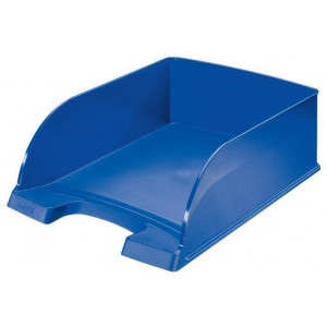 Odkladač "Plus Jumbo", modrá, plast, LEITZ