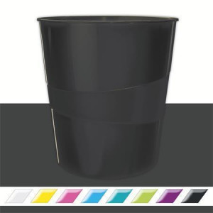 Odpadkový koš "Wow", černá, 15 l, LEITZ, 52781095