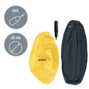 Gymnastický míč na sezení "Ergo Cosy", šedá, 65 cm, LEITZ 52790089