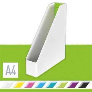 Stojan na časopisy "Wow", zelená, dvoubarevný, 73 mm, plast, LEITZ