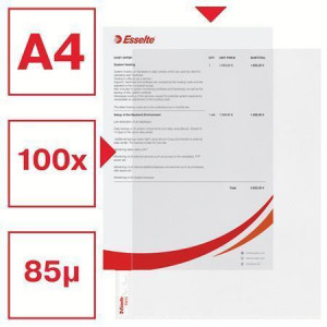 Euroobal s otvíráním ze shora a z vnitřní strany, matný, A4, PP, 85 mikronů, ESSELTE 55213