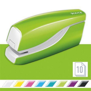 Sešívačka "Wow", zelená, elektrická, No.10, 10 listů, LEITZ