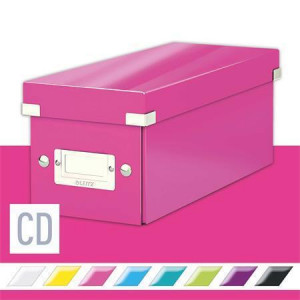 Krabice na CD "Click&Store", růžová, LEITZ