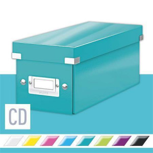 Krabice na CD "Click&Store", ledově modrá, LEITZ