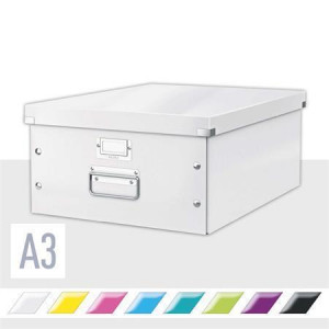 Univerzální krabice "Click&Store", bílá, A3, LEITZ