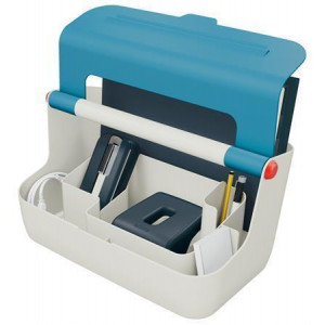 Přenosný box "Cosy", modrá, s organizérem, LEITZ 61250061