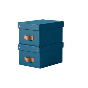 Úložný box "Puro", oceánově modrá, velikost S, 2 ks/balení, LEITZ 61470068