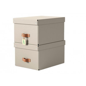 Úložný box "Puro", pískově béžová, velikost M, 2 ks/balení, LEITZ 61490012