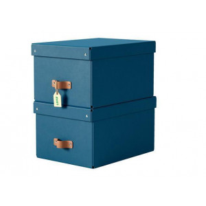 Úložný box "Puro", oceánově modrá, velikost M, 2 ks/balení, LEITZ 61490068