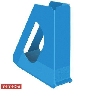 Stojan na časopisy "Europost", Vivida modrá, 68 mm, plast, ESSELTE