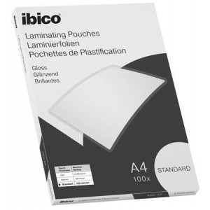 Laminovací fólie "Standard", 125 mikronů, A4, lesklá, 100 ks, IBICO 627310