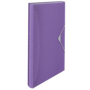 Aktovka na spisy "Colour`Breeze", levandulová, A4, PP, 6 přihrádek, ESSELTE 628448