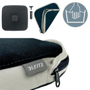Sedák "Ergo", tmavě šedá, ergonomický, s látkovým potahem, LEITZ 65400089