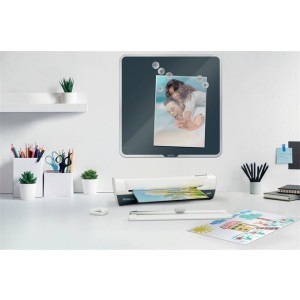 Laminovací stroj "iLam Home 4-in-1", bílá / šedá, A4, 80-125 mikronů, sada, LEITZ 74340001