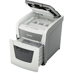 Skartovačka "IQ AutoFeed SmalOffice 50 P4 Pro", 50 listů, křížový řez, LEITZ, 80350000
