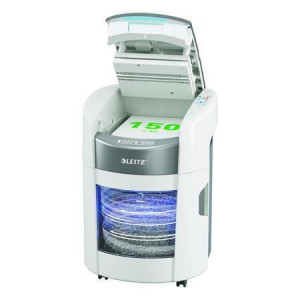 Skartovačka "IQ OptiMax Autofeed Home Office 150 P5", 150 listů, mikro řez, LEITZ 80370000