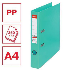 Pákový pořadač "Standard", ochranné spodní kování, světlezelená, 50 mm, A4, PP, ESSELTE