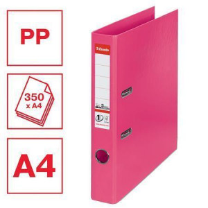 Pákový pořadač "Standard", ochranné spodní kování, fuchsia, 50 mm, A4, PP, ESSELTE