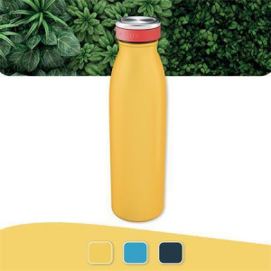 Termo láhev "Cosy", matně žlutá, kovová, 500 ml, LEITZ