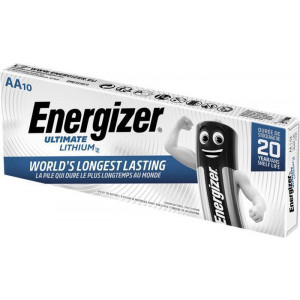 Baterie "Ultimate Lithium", AA, 10 ks, lithiová, ENERGIZER 7638900343526