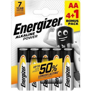 Baterie "Alkaline Power", AA, 4+1 ks, ENERGIZER EPAAB4+1