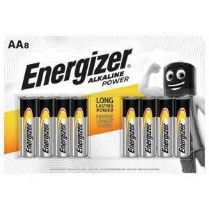 Baterie "Alkaline Power", AA (tužková), 8 ks, ENERGIZER