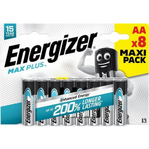 Baterie "Max Plus", AA, 8 ks, ENERGIZER 7638900437362