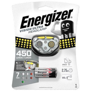 Čelovka "Vision Ultra", 2 LED, 3xAAA, ENERGIZER